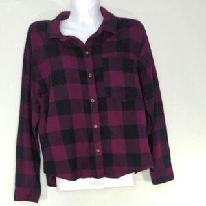 Wild Fable Plaid Button Up Blouse